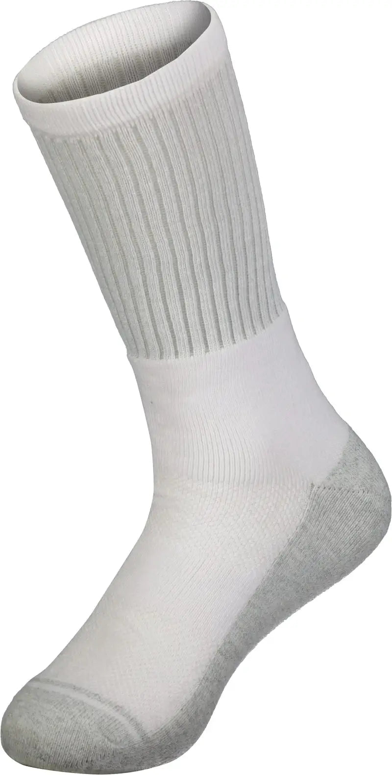Augusta 6885 Tonal Crew Sock - White - Youth