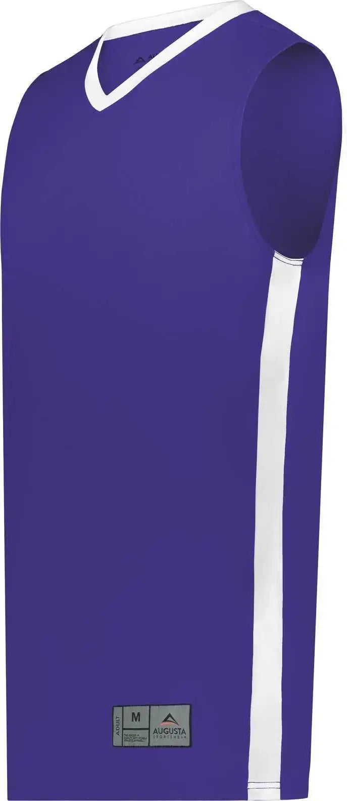 Augusta 6886 Match-up Basketball Jersey - Purple White