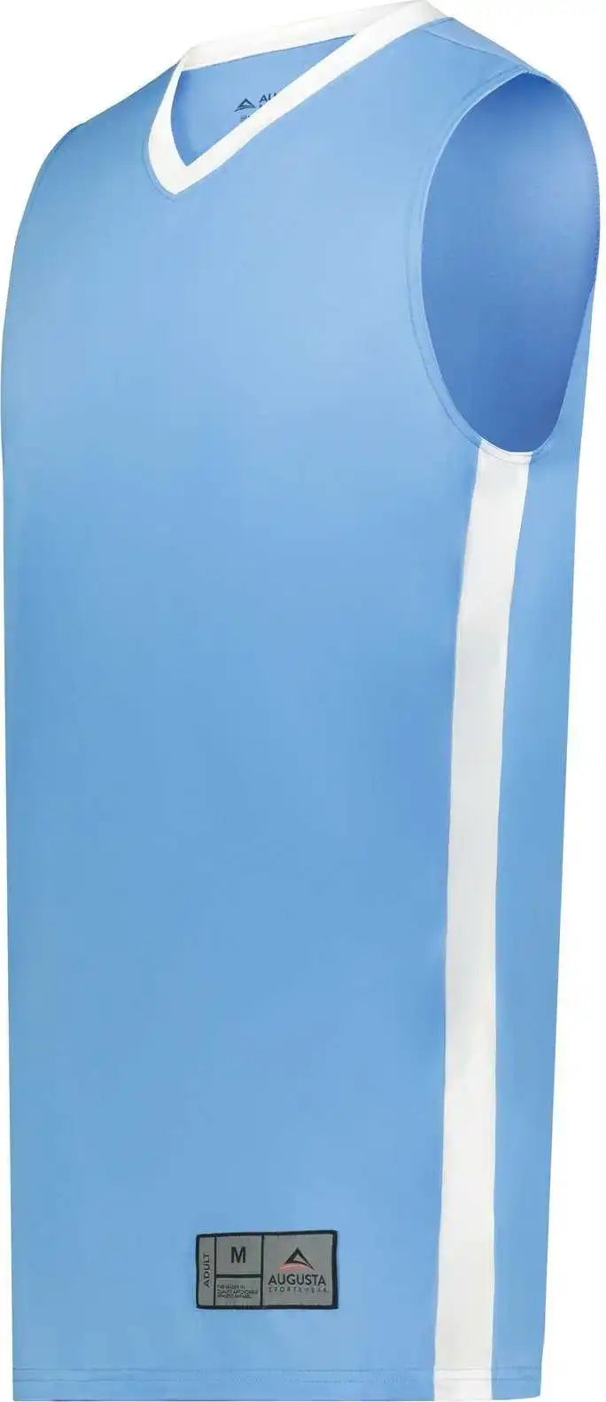 Augusta 6887 Youth Match-up Basketball Jersey - Columbia Blue White