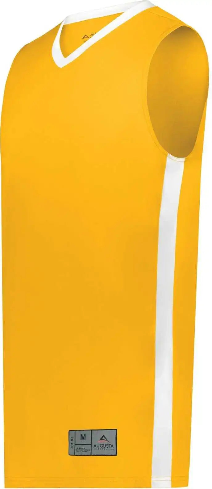 Augusta 6887 Youth Match Up Basketball Jersey Gold White