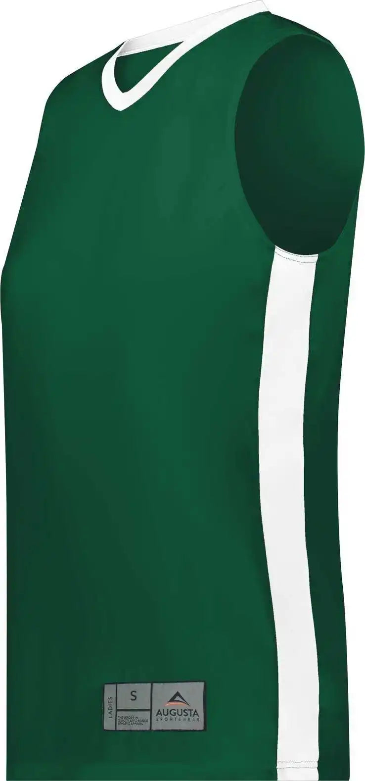 Augusta 6888 Ladies Match-up Basketball Jersey - Dark Green White