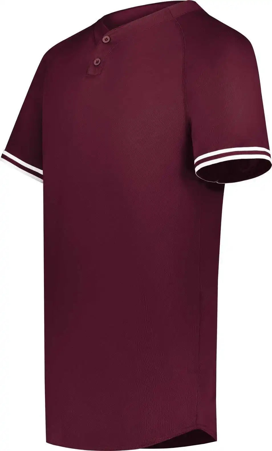 Augusta 6905 Cutter + Henley Jersey - Maroon White
