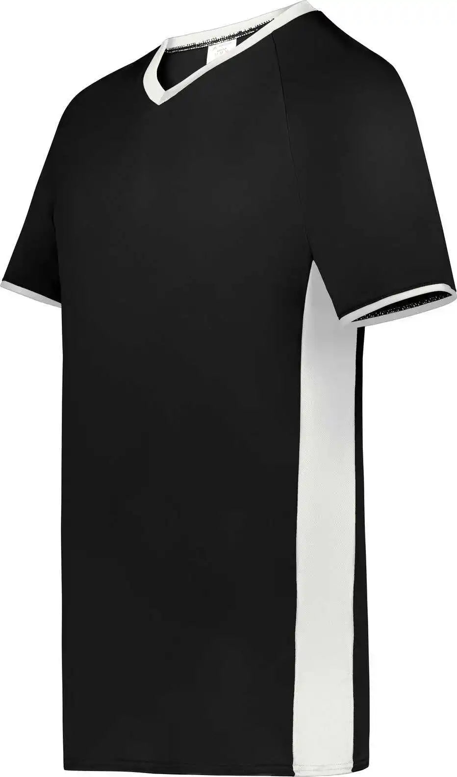 Augusta 6907 Cutter + v Neck Jersey Black White