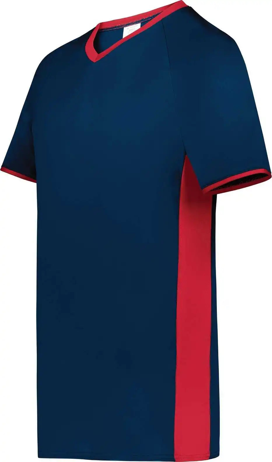 Augusta 6907 Cutter + V-neck Jersey - Navy Scarlet