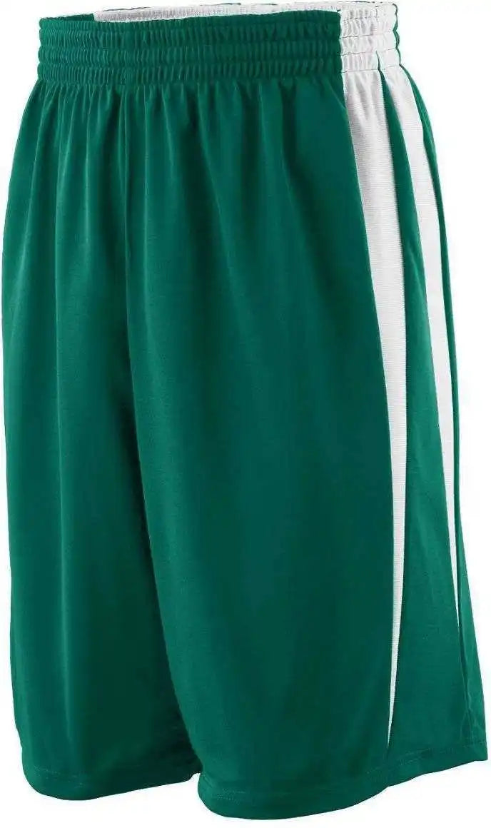 Augusta 691 Reversible Wicking Game Short - Forest White