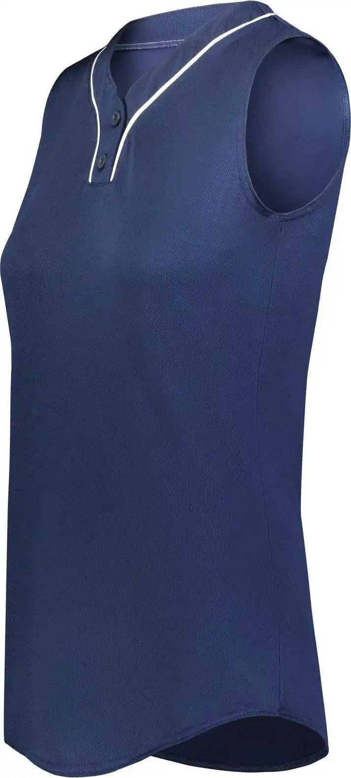 Augusta 6913 Ladies Cutter + Sleeveless Jersey - Navy White
