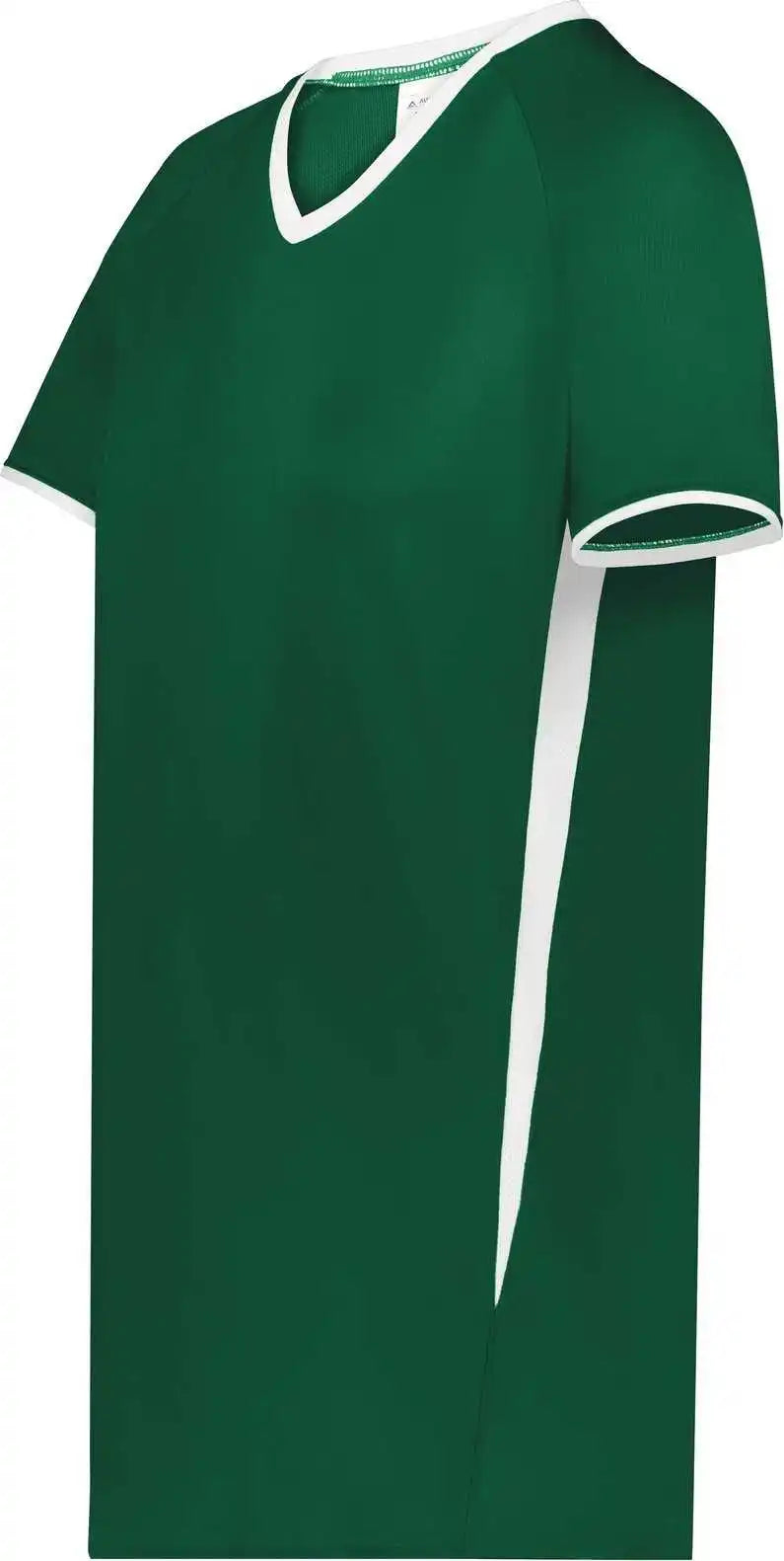 Augusta 6915 Ladies Cutter + V-neck Jersey - Dark Green White