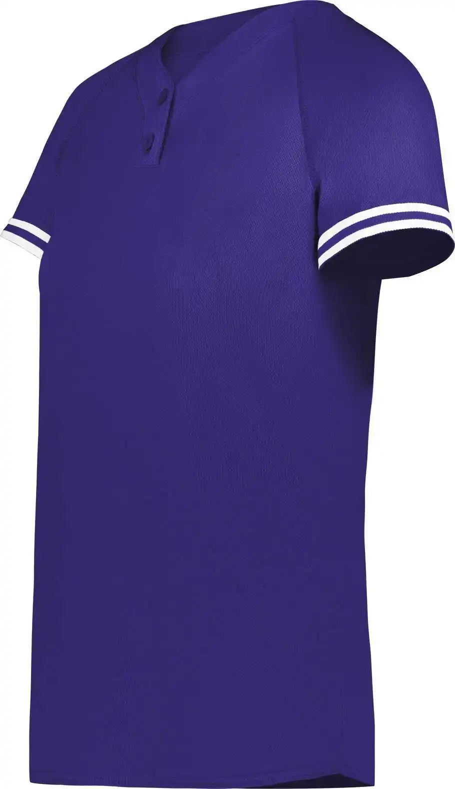 Augusta 6917 Ladies Cutter+ Henley Jersey Purple White