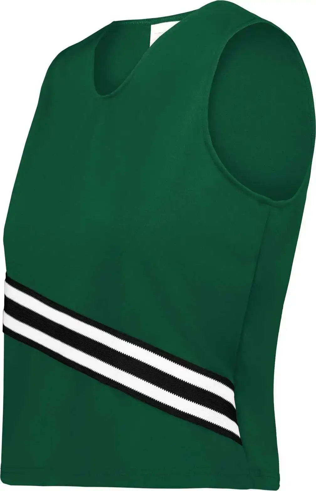 Augusta 6923 Ladies Cheer Squad Shell - Dark Green Black White