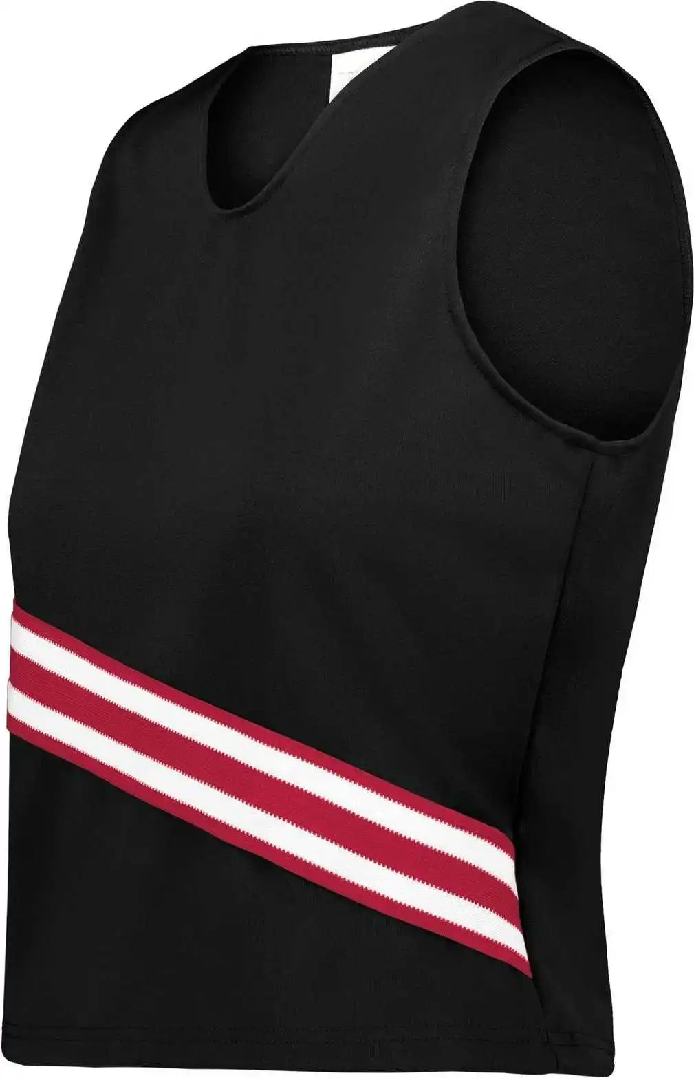 Augusta 6924 Girls Cheer Squad Shell Black Scarlet White