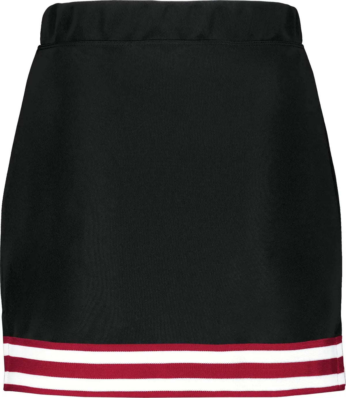 Augusta 6925 Ladies Cheer Squad Skirt - Black Scarlet White