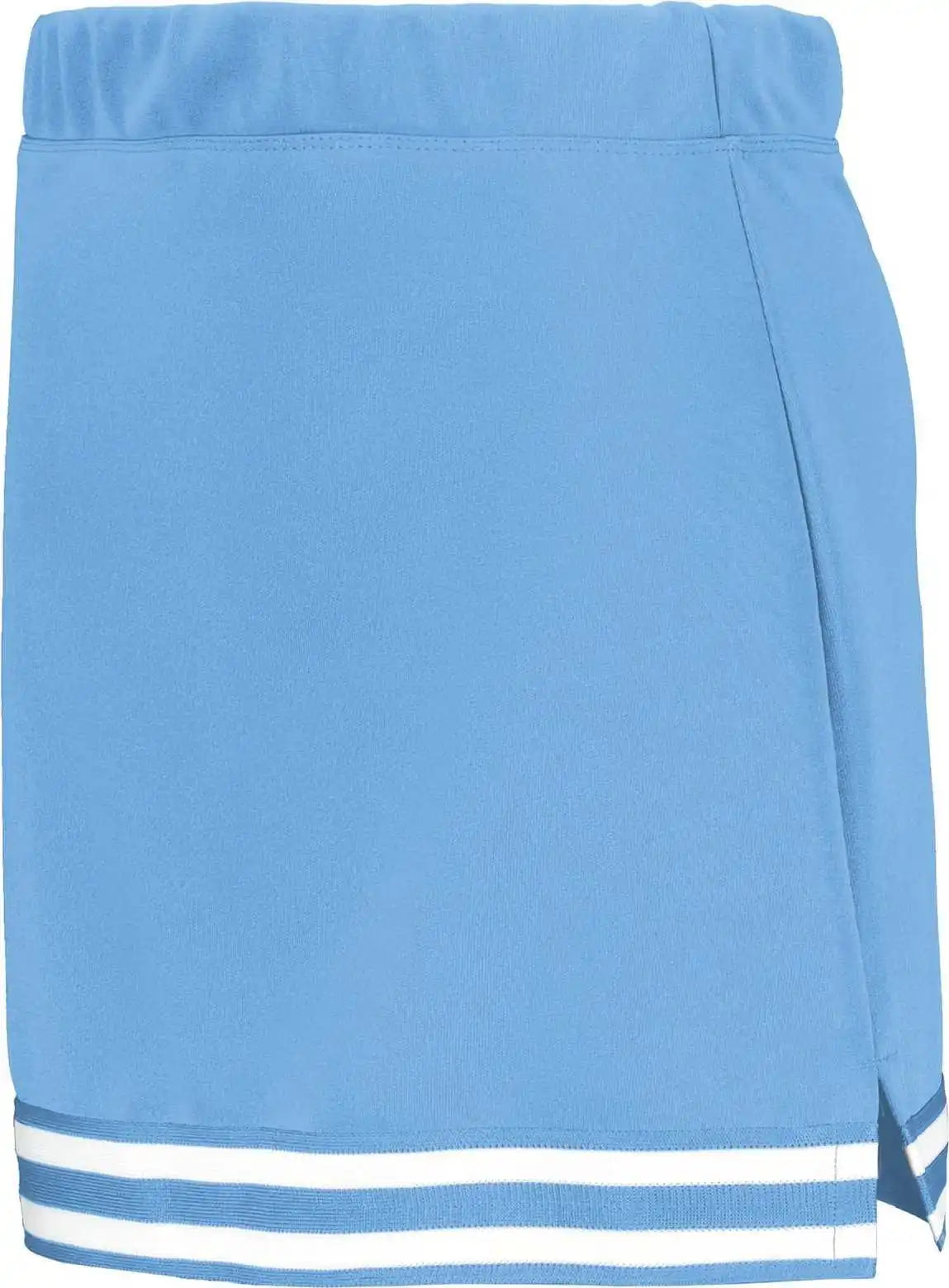 Augusta 6925 Ladies Cheer Squad Skirt - Columbia Blue White