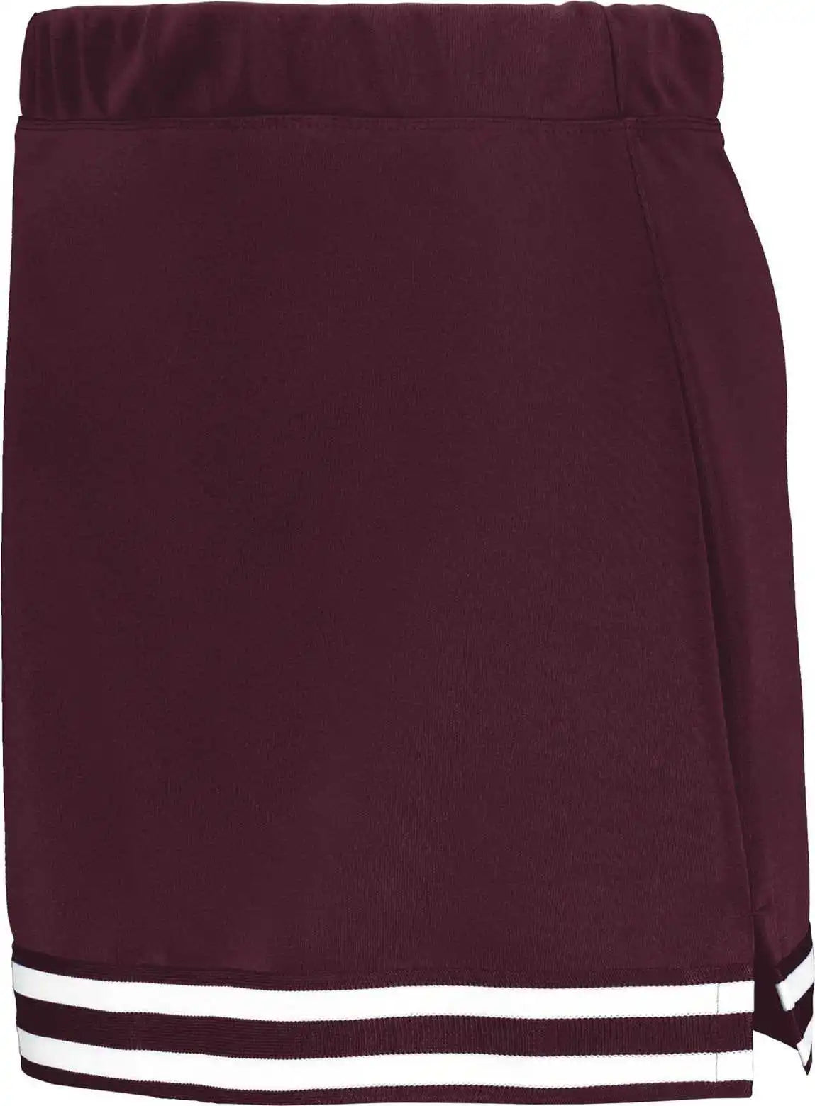 Augusta 6925 Ladies Cheer Squad Skirt - Maroon Black White