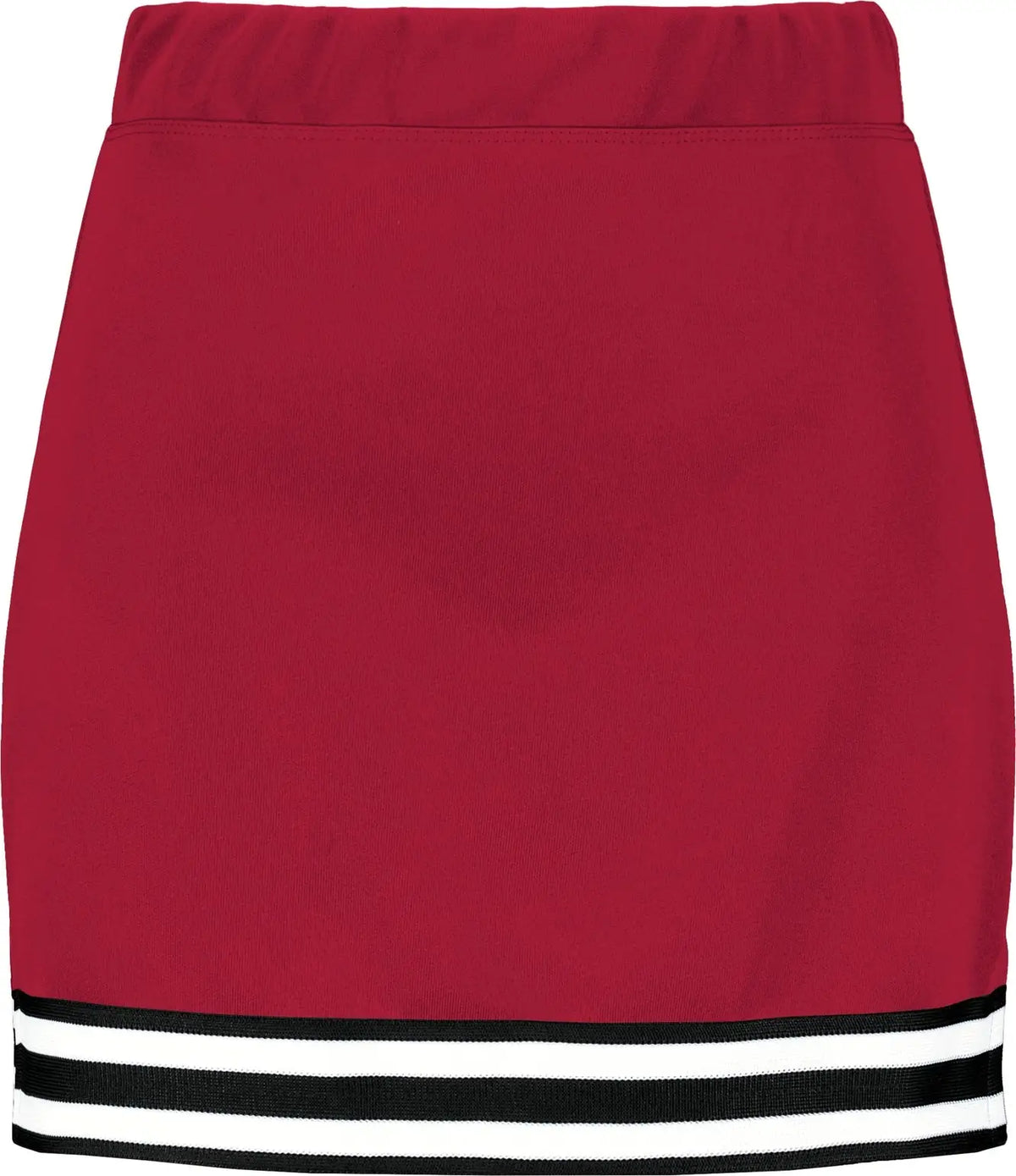 Augusta 6925 Ladies Cheer Squad Skirt - Scarlet Black White