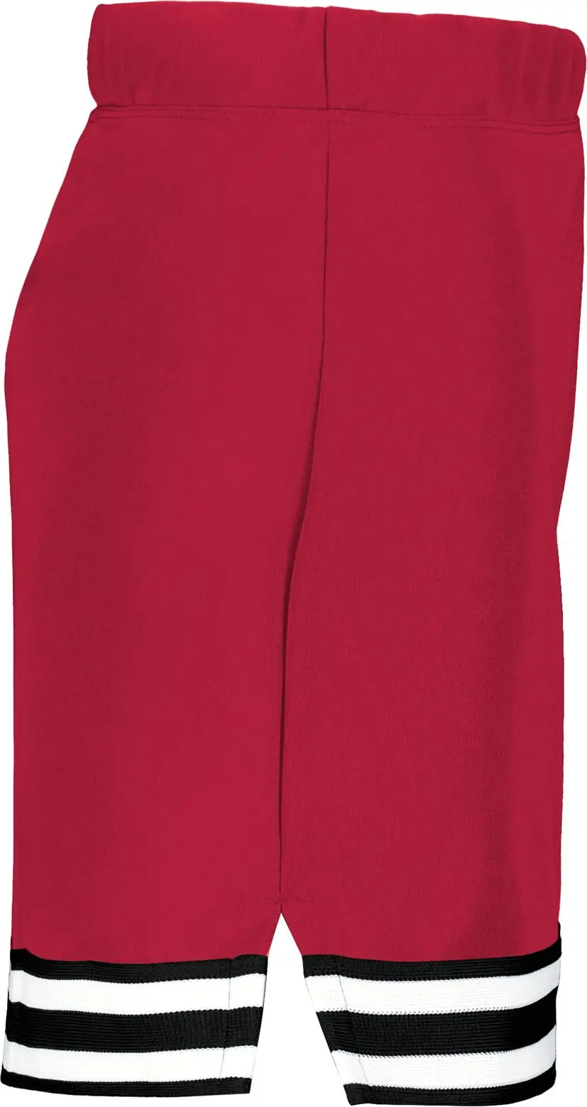 Augusta 6925 Ladies Cheer Squad Skirt - Scarlet Black White