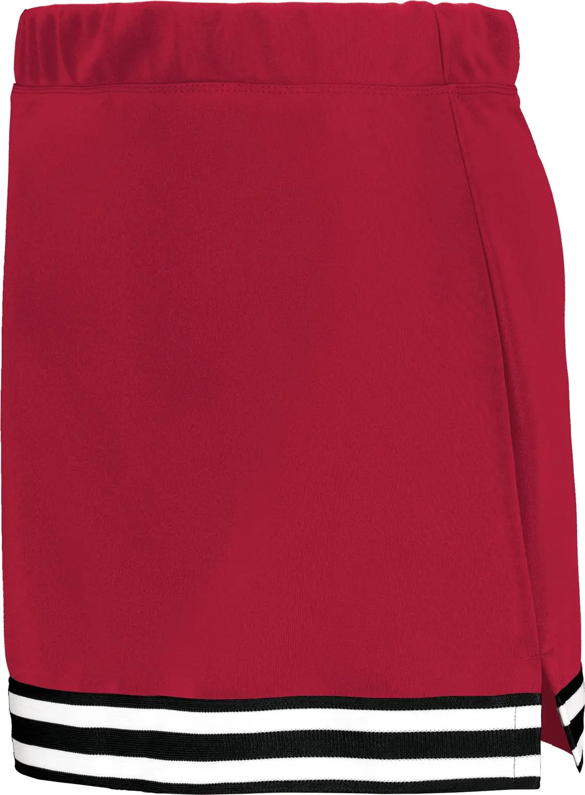 Augusta 6926 Girls Cheer Squad Skirt - Scarlet Black White - Red / Xs