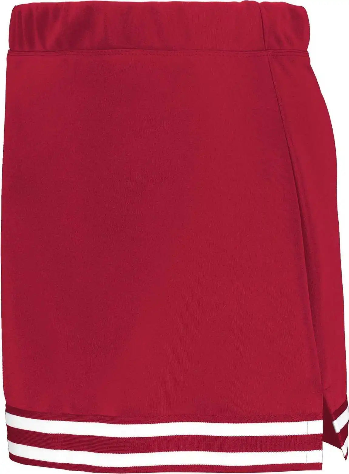 Augusta 6926 Girls Cheer Squad Skirt Scarlet White