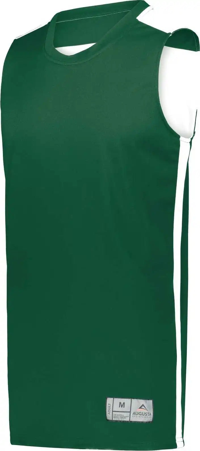 Augusta 6927 Swish Reversible Basketball Jersey - Dark Green White