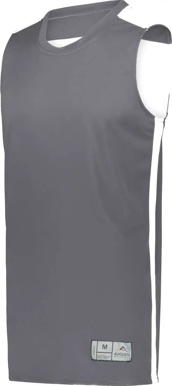 Augusta 6928 Youth Swish Reversible Basketball Jersey Graphite White
