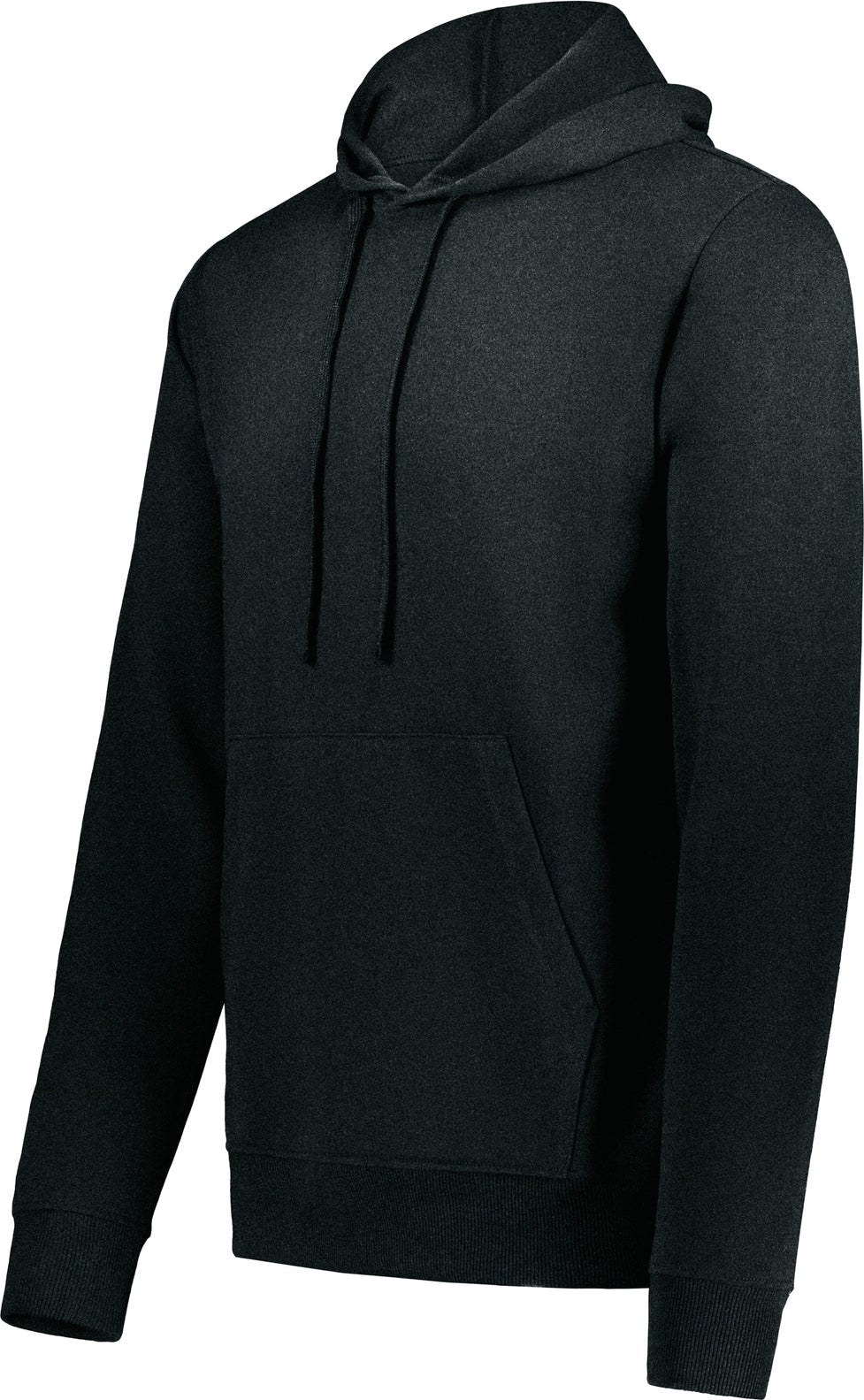 Augusta 6955 All-day Core Basic Fleece Hoodie - Onyx Heather - Adult s