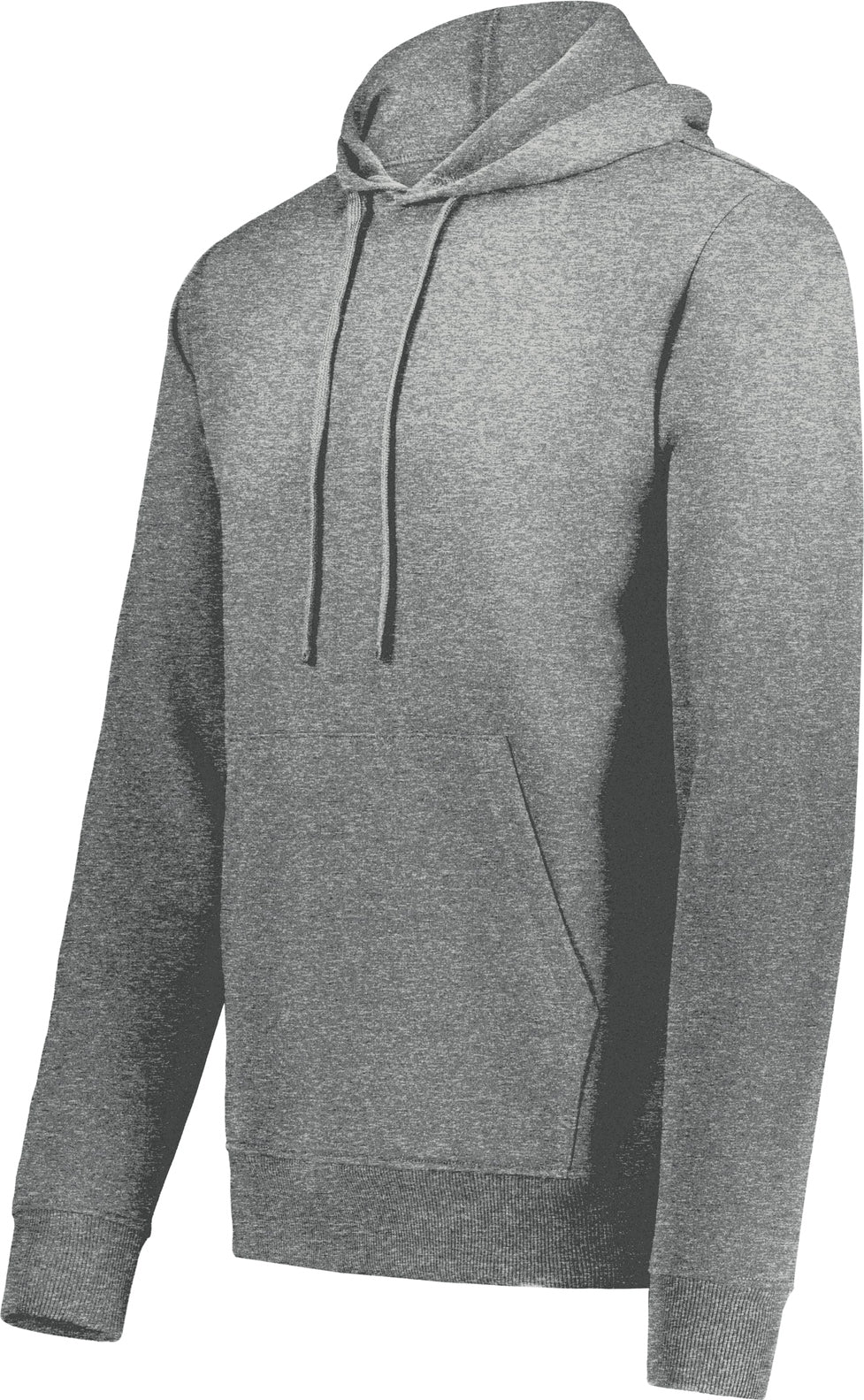 Augusta 6955 All-day Core Basic Fleece Hoodie - Platinum Heather - Adult s