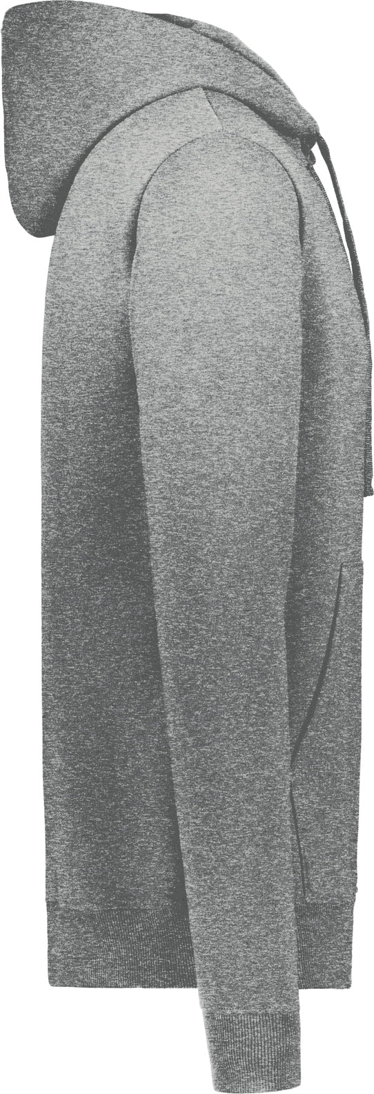 Augusta 6955 All-day Core Basic Fleece Hoodie - Platinum Heather