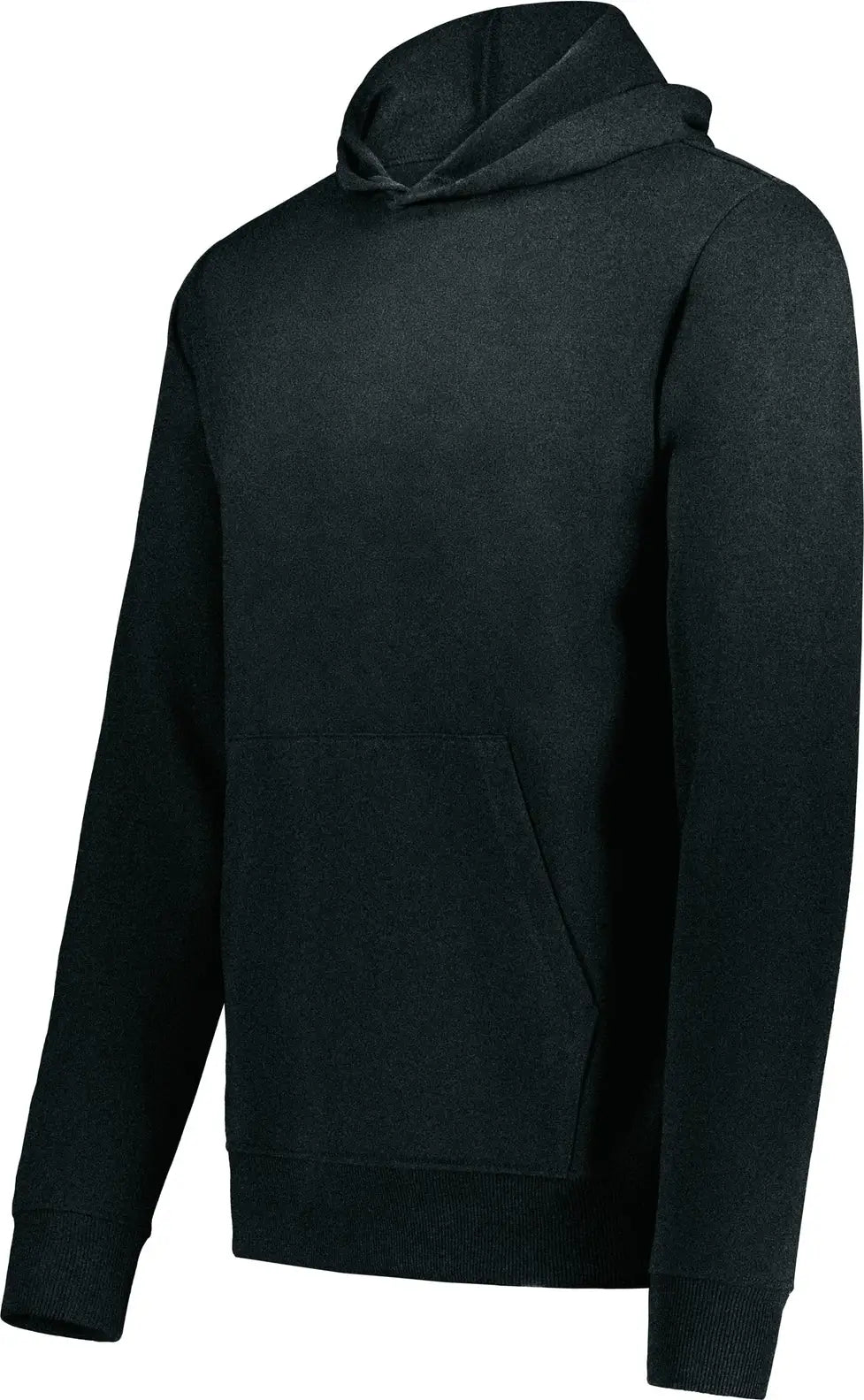 Augusta 6956 Youth All-day Core Basic Fleece Hoodie - Onyx Heather - s