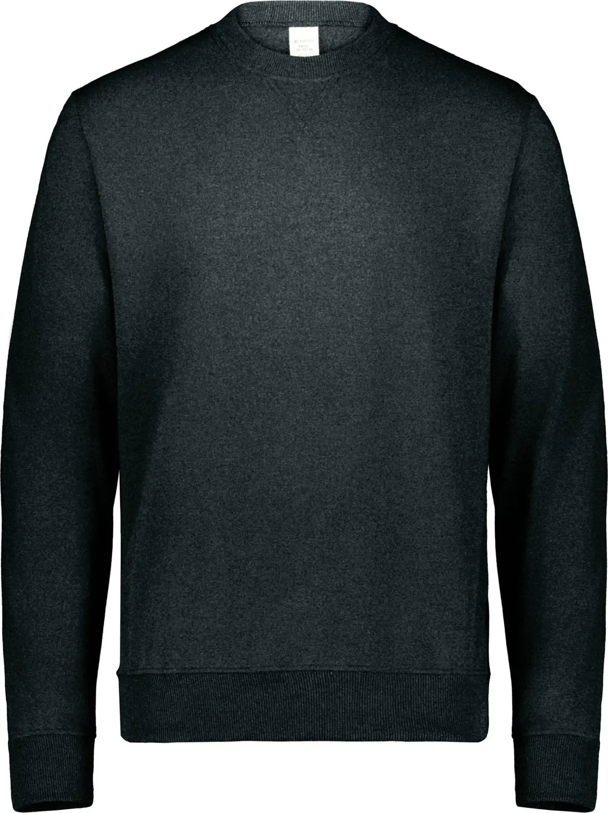 Augusta 6957 All-day Core Basic Fleece Crew Sweatshirt - Onyx Heather