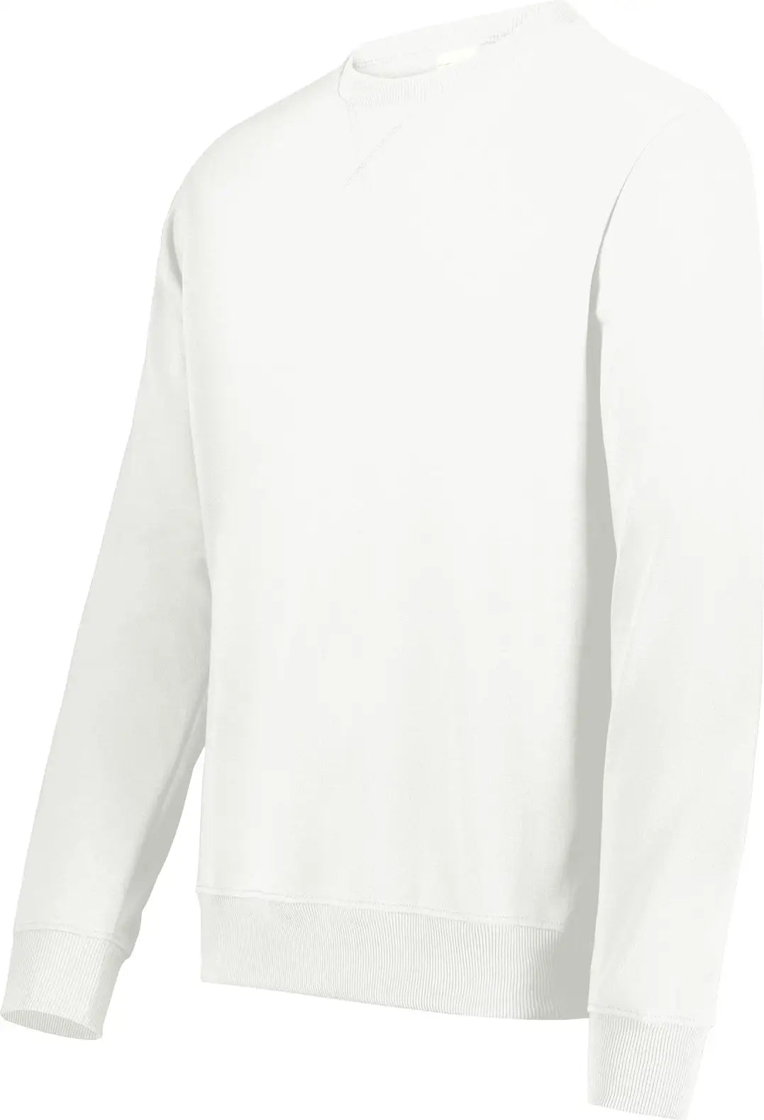 Augusta 6957 All-day Core Basic Fleece Crew Sweatshirt - Ultra White - Adult s