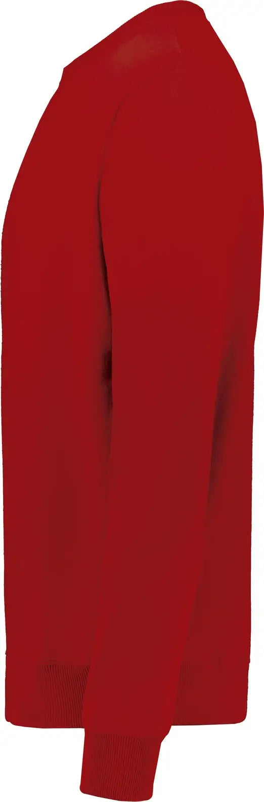 Augusta 6958 Youth All-day Core Basic Fleece Crew Sweatshirt - Cherry Red
