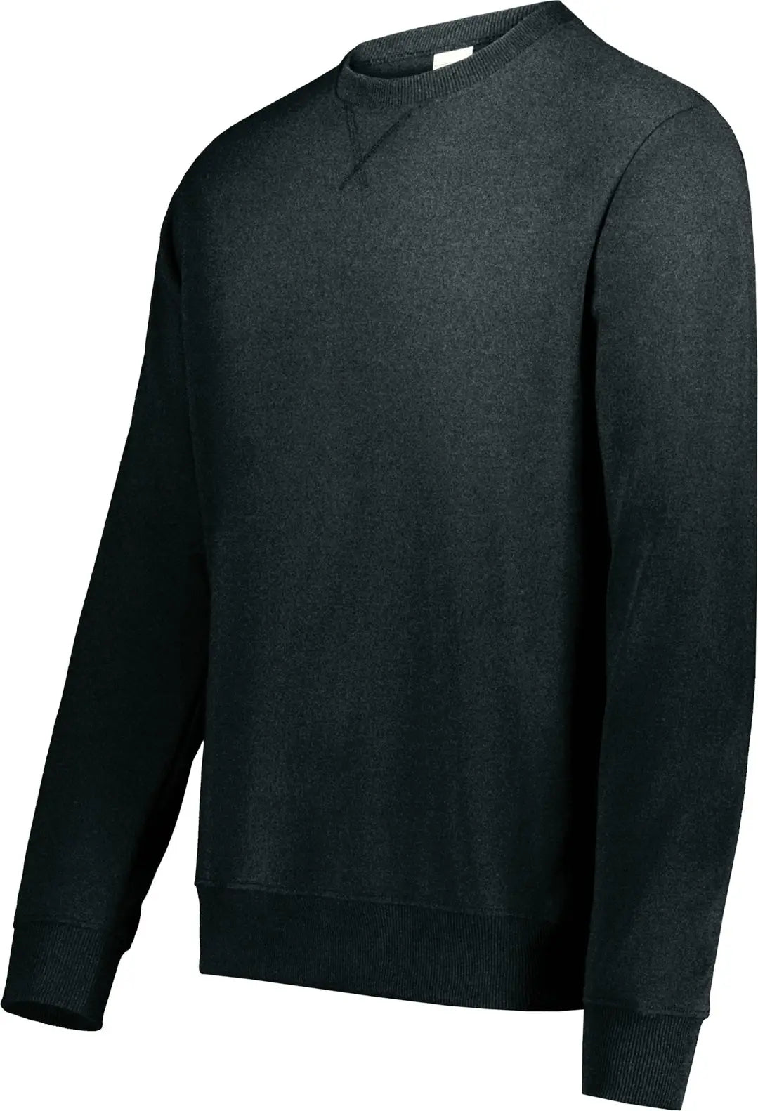 Augusta 6958 Youth All-day Core Basic Fleece Crew Sweatshirt - Onyx Heather - s