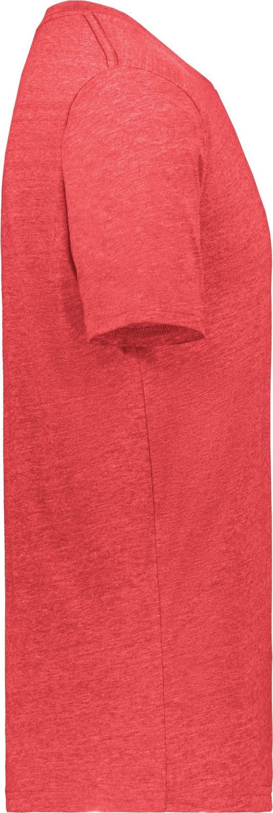 Augusta 6960 Youth All-day C/b Tri-blnd Tee - Red Heather