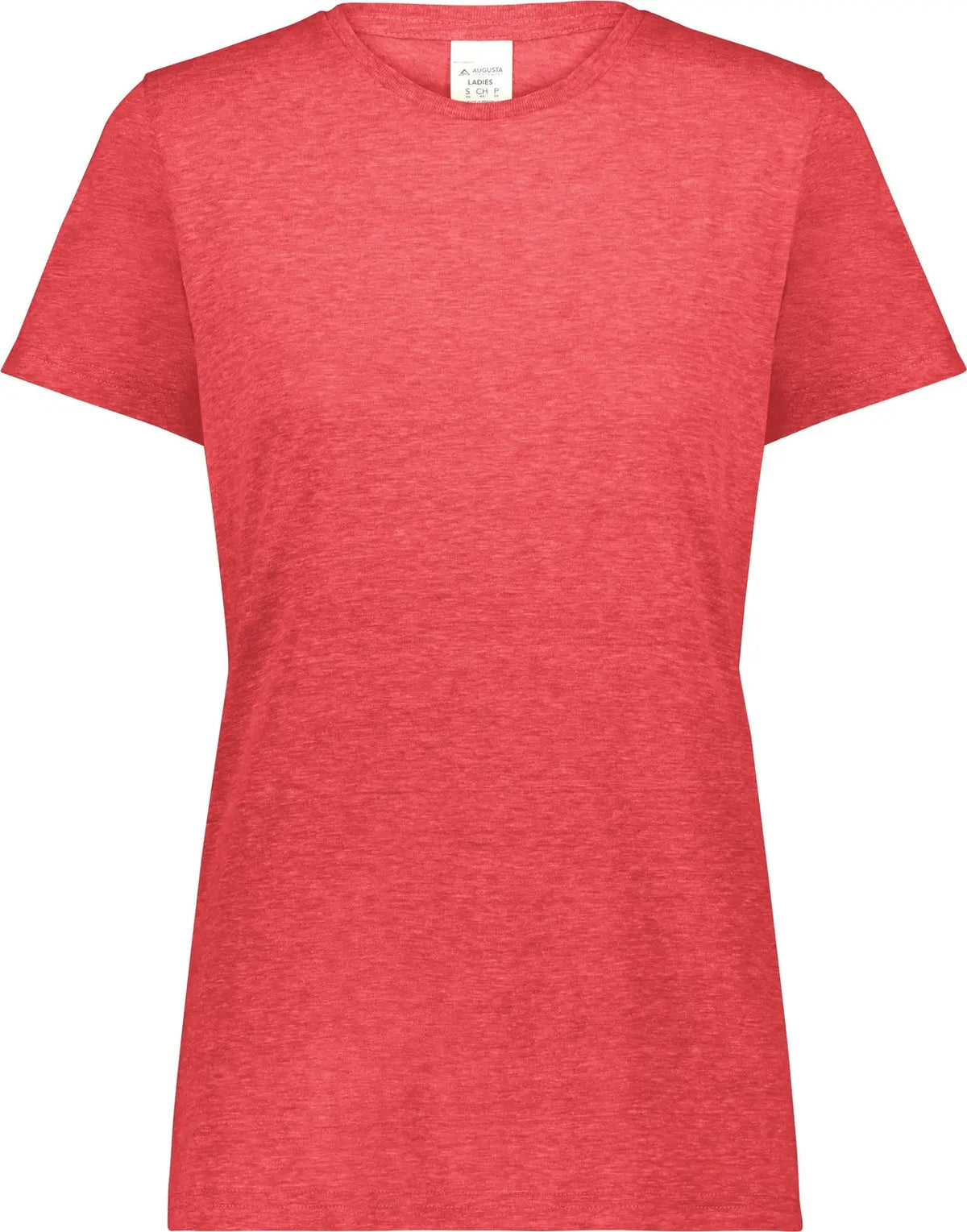 Augusta 6961 Ladies All-day Tri Blend Tee - Red Heather