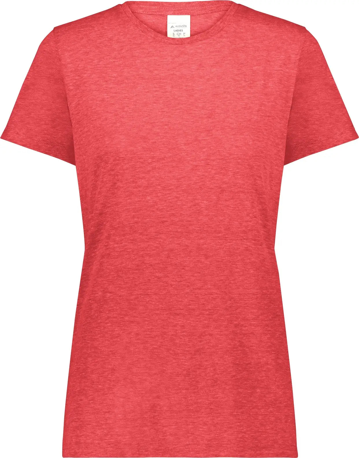 Augusta 6961 Ladies All-day Tri Blend Tee - Red Heather - Xs