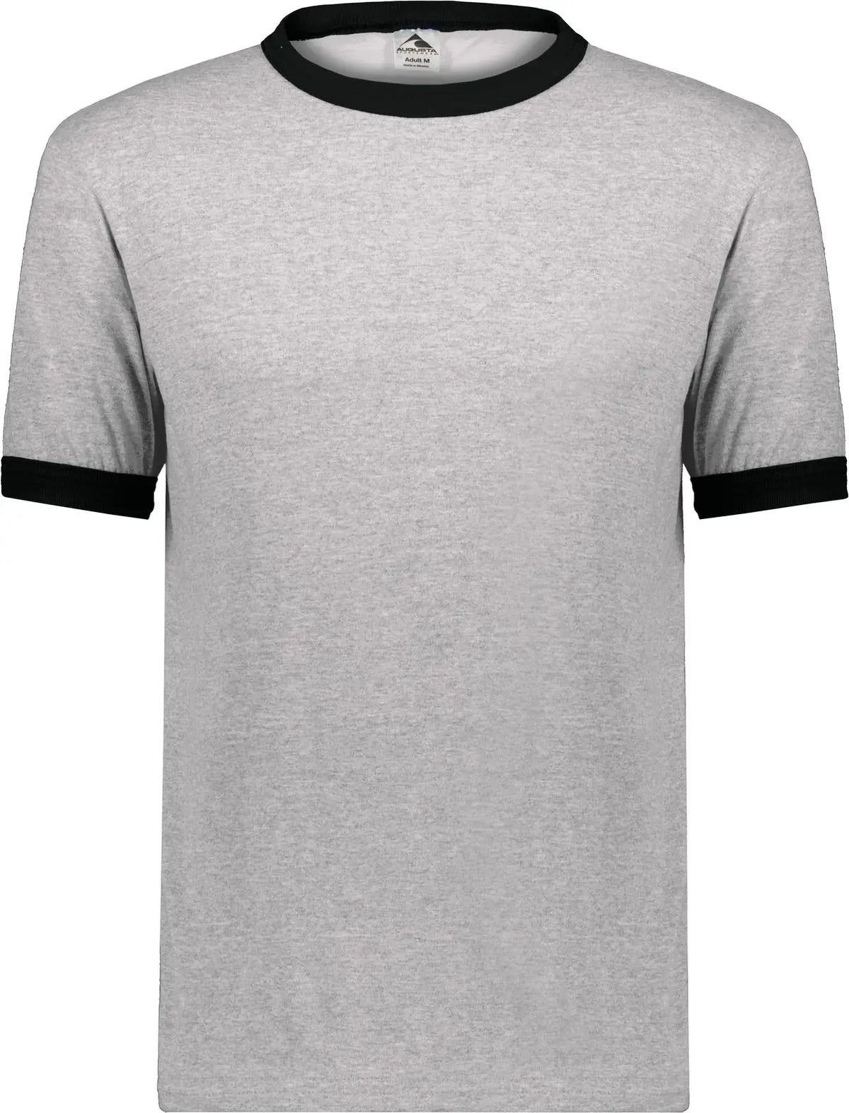 Augusta 710 Adult Ringer T-shirt - Athletic Heather Black