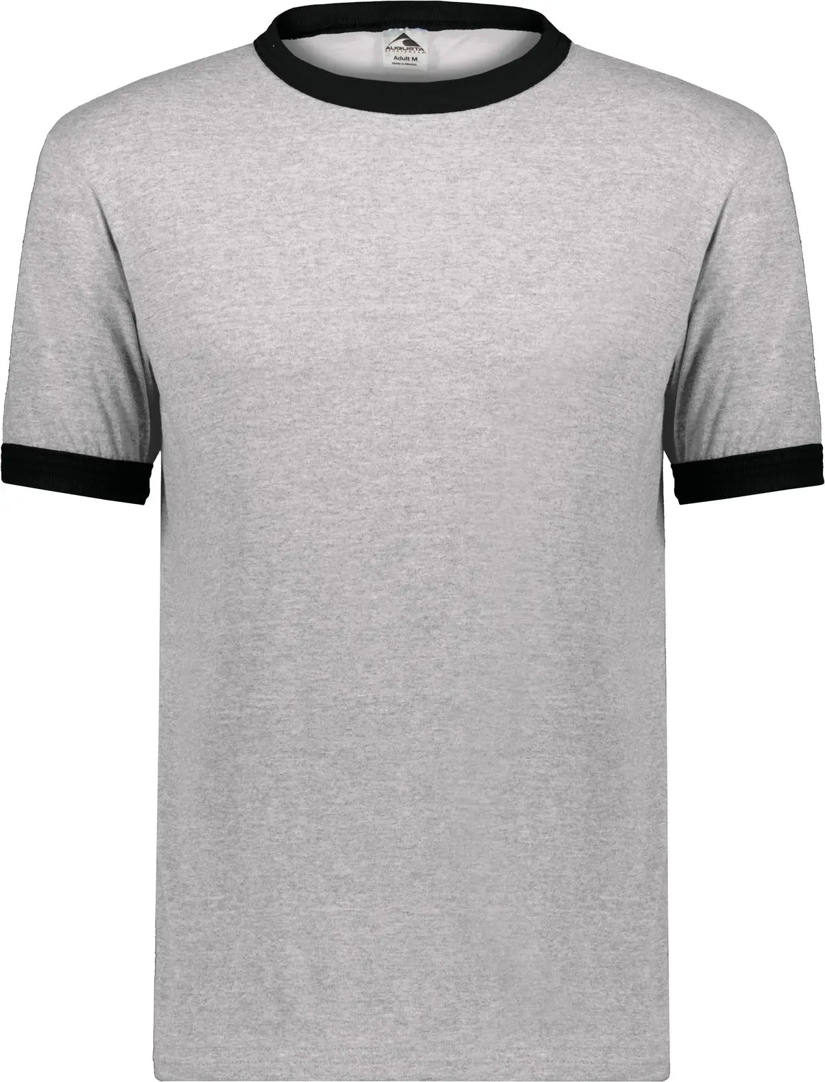 Augusta 710 Adult Ringer T-shirt - Athletic Heather Black - s