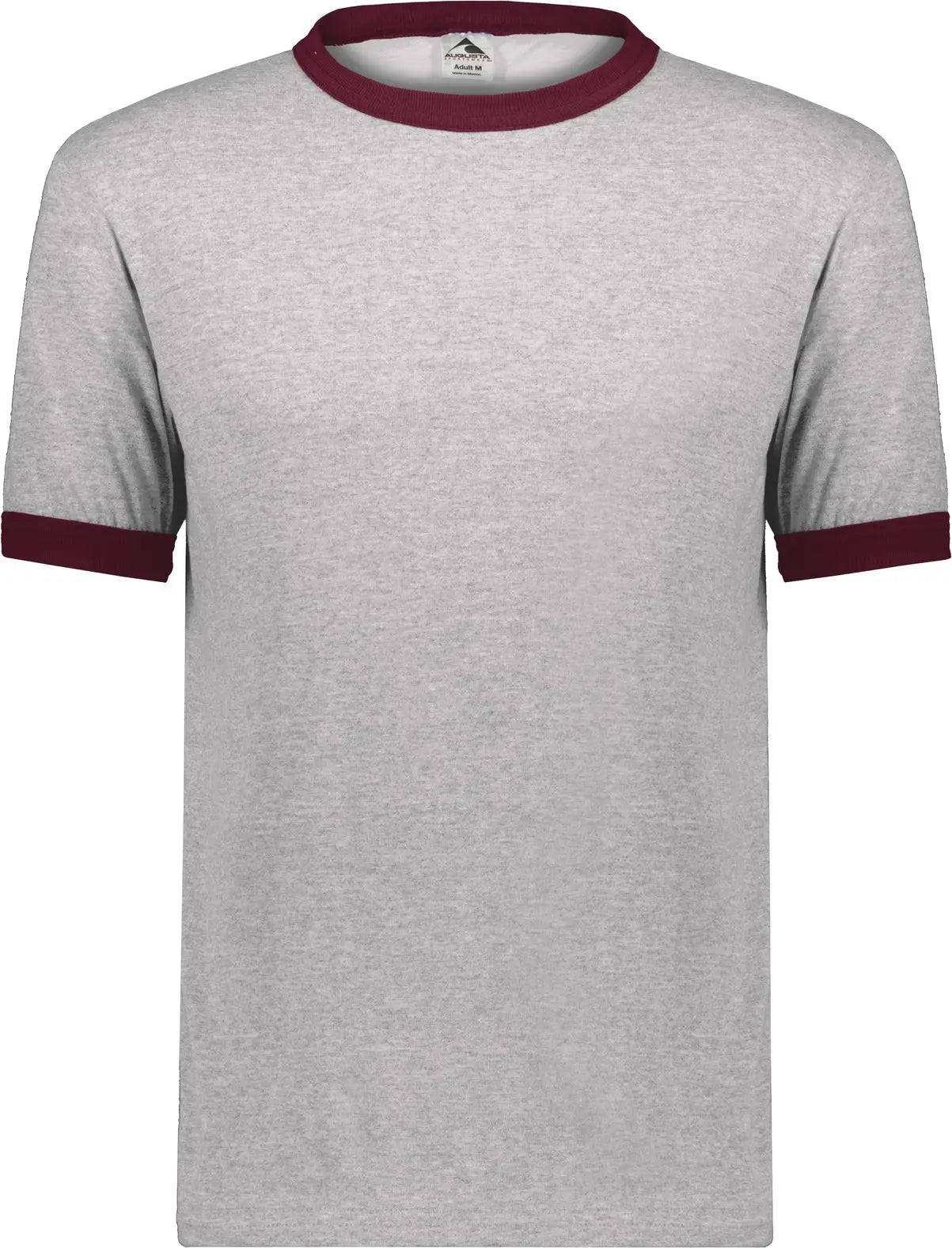 Augusta 710 Adult Ringer T-shirt - Athletic Heather Maroon - s