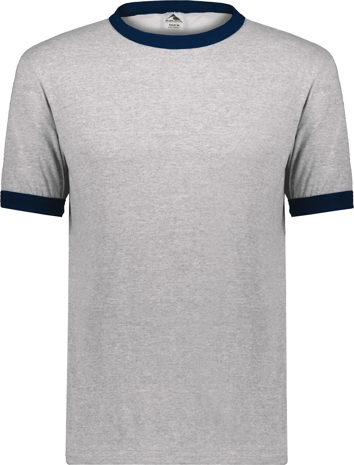 Augusta 710 Adult Ringer T-shirt - Athletic Heather Navy - s
