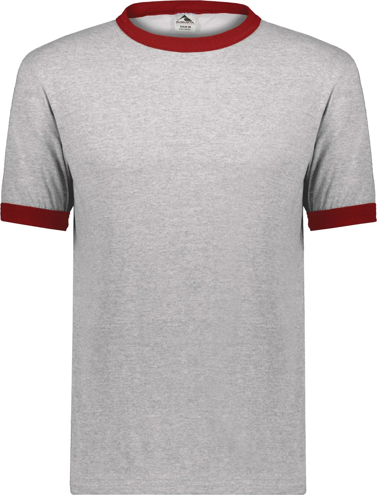 Augusta 710 Adult Ringer T-shirt - Athletic Heather Red