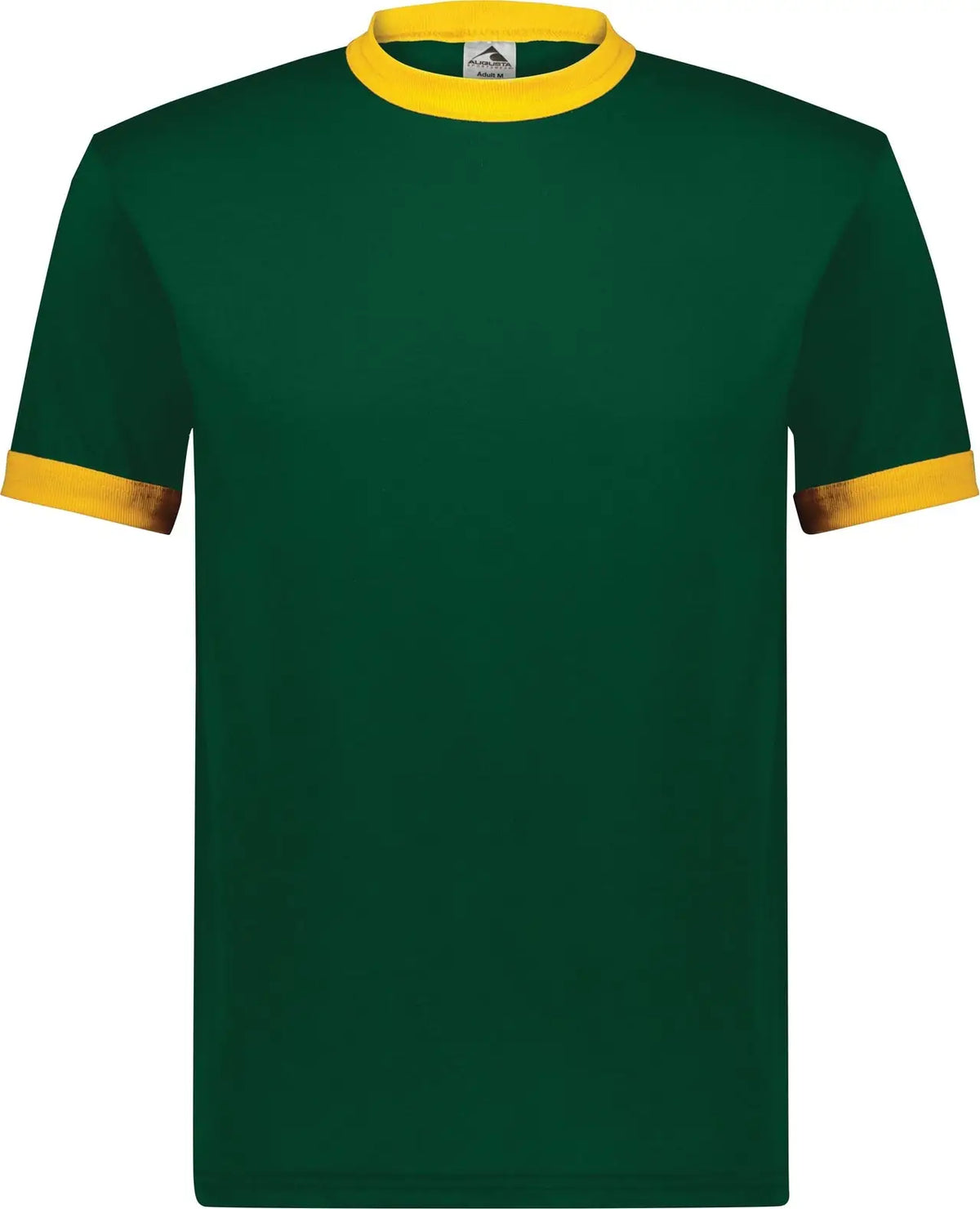 Augusta 710 Adult Ringer T-shirt - Dark Green Gold
