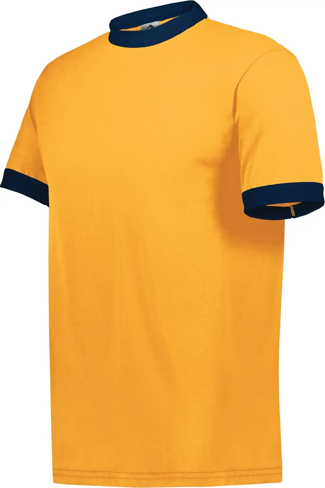 Augusta 710 Adult Ringer T-shirt - Gold Navy - s