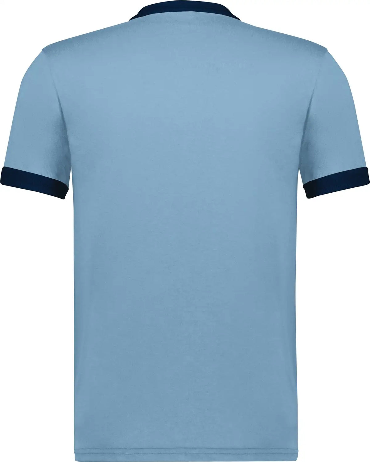 Augusta 710 Adult Ringer T-shirt - Light Blue Navy