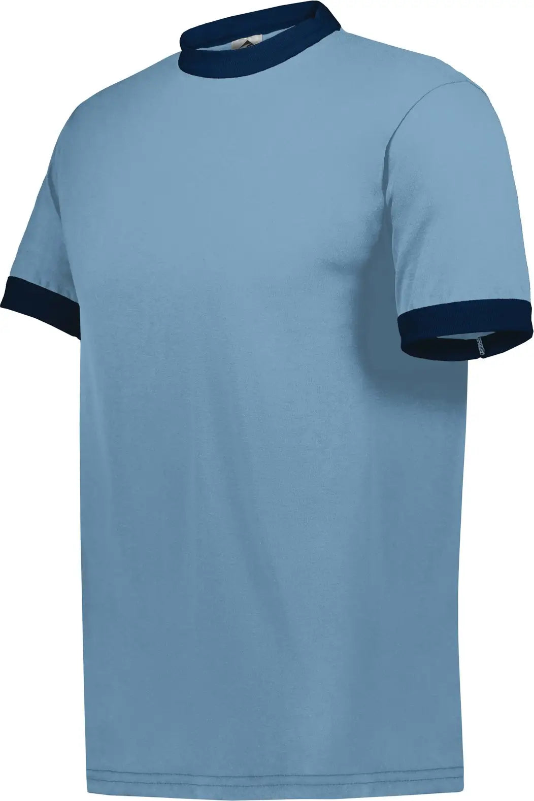 Augusta 710 Adult Ringer T-shirt - Light Blue Navy - s