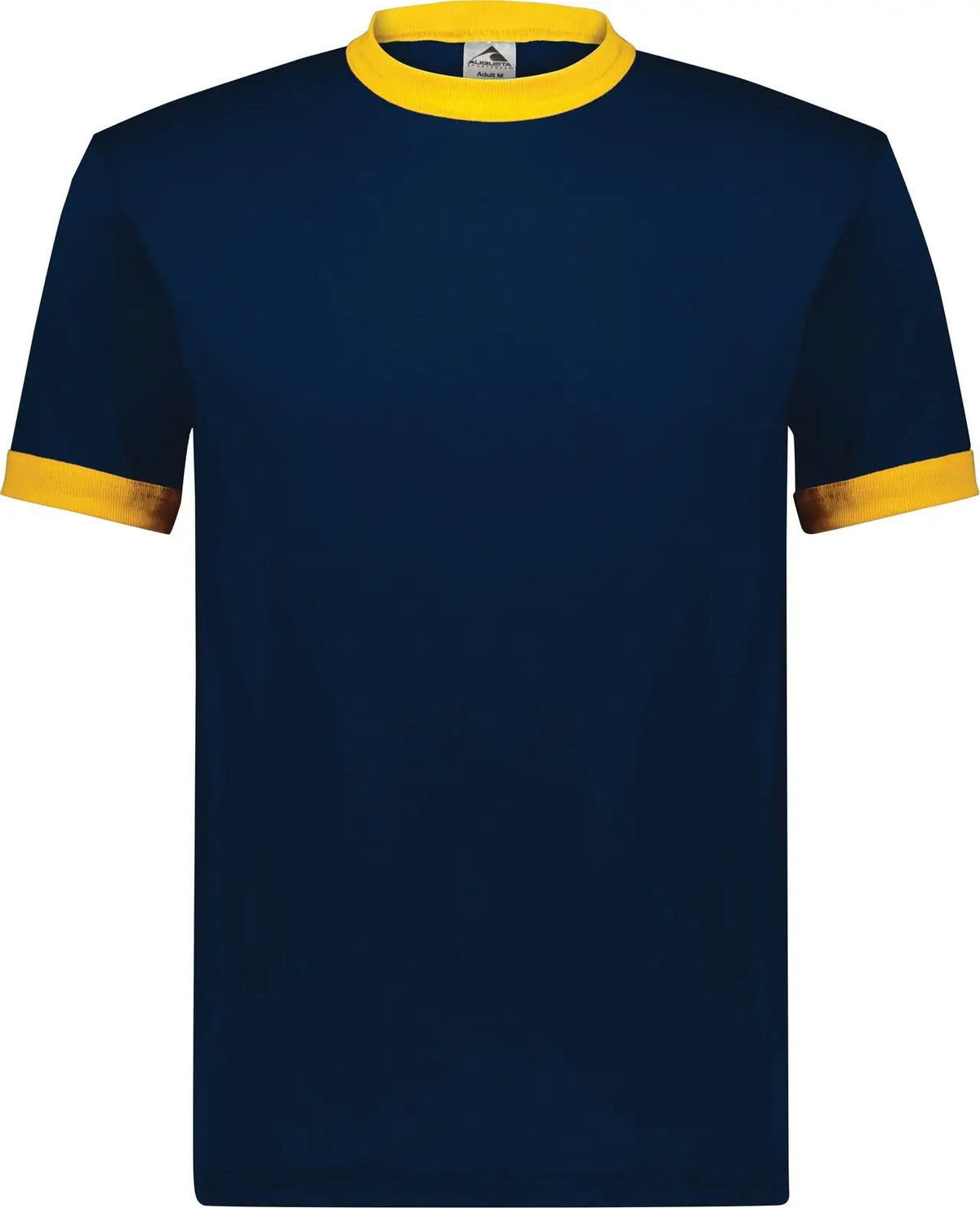 Augusta 710 Adult Ringer T-shirt - Navy Gold