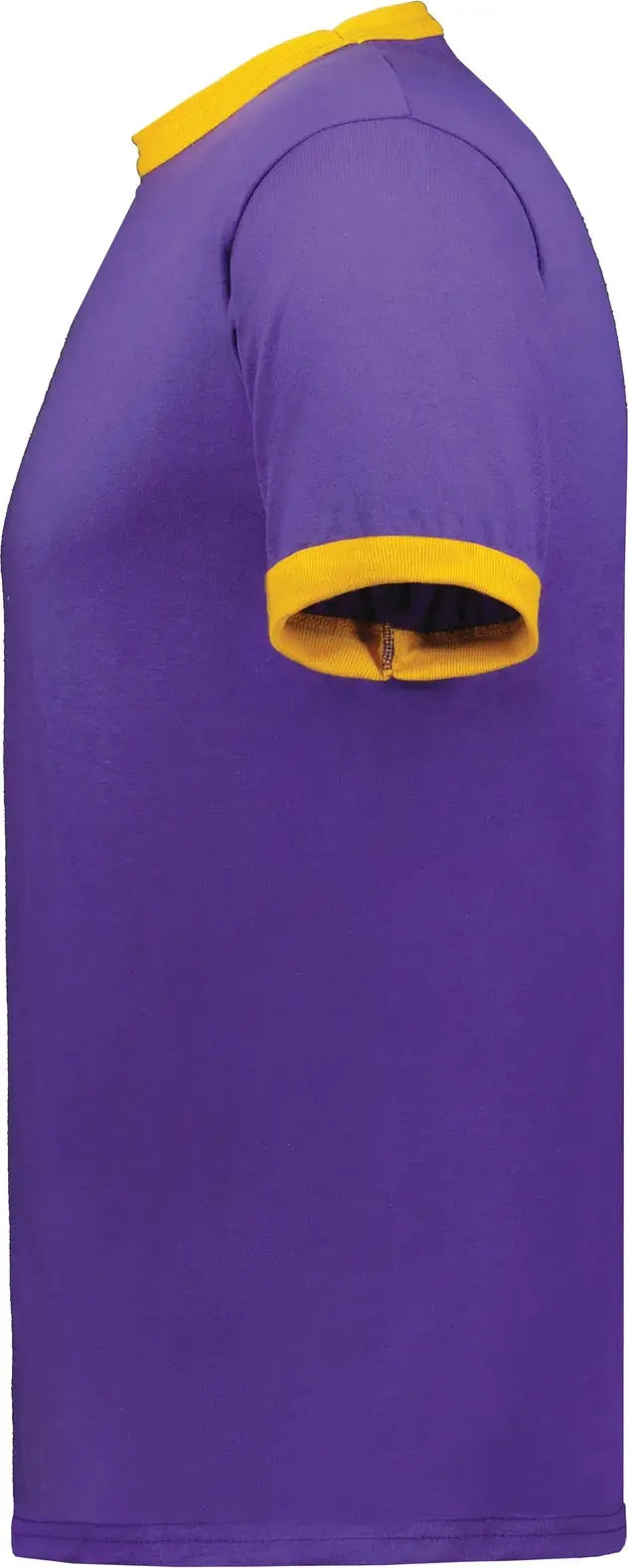 Augusta 710 Adult Ringer T-shirt - Purple Gold