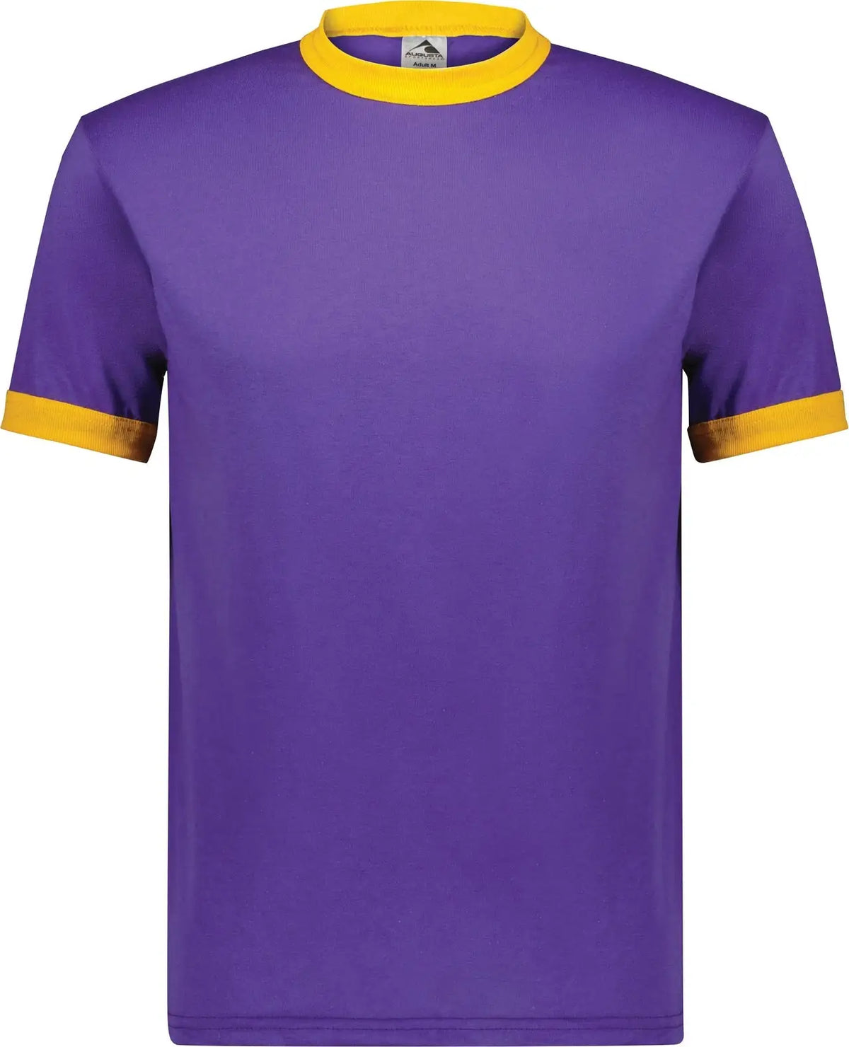 Augusta 710 Adult Ringer T-shirt - Purple Gold