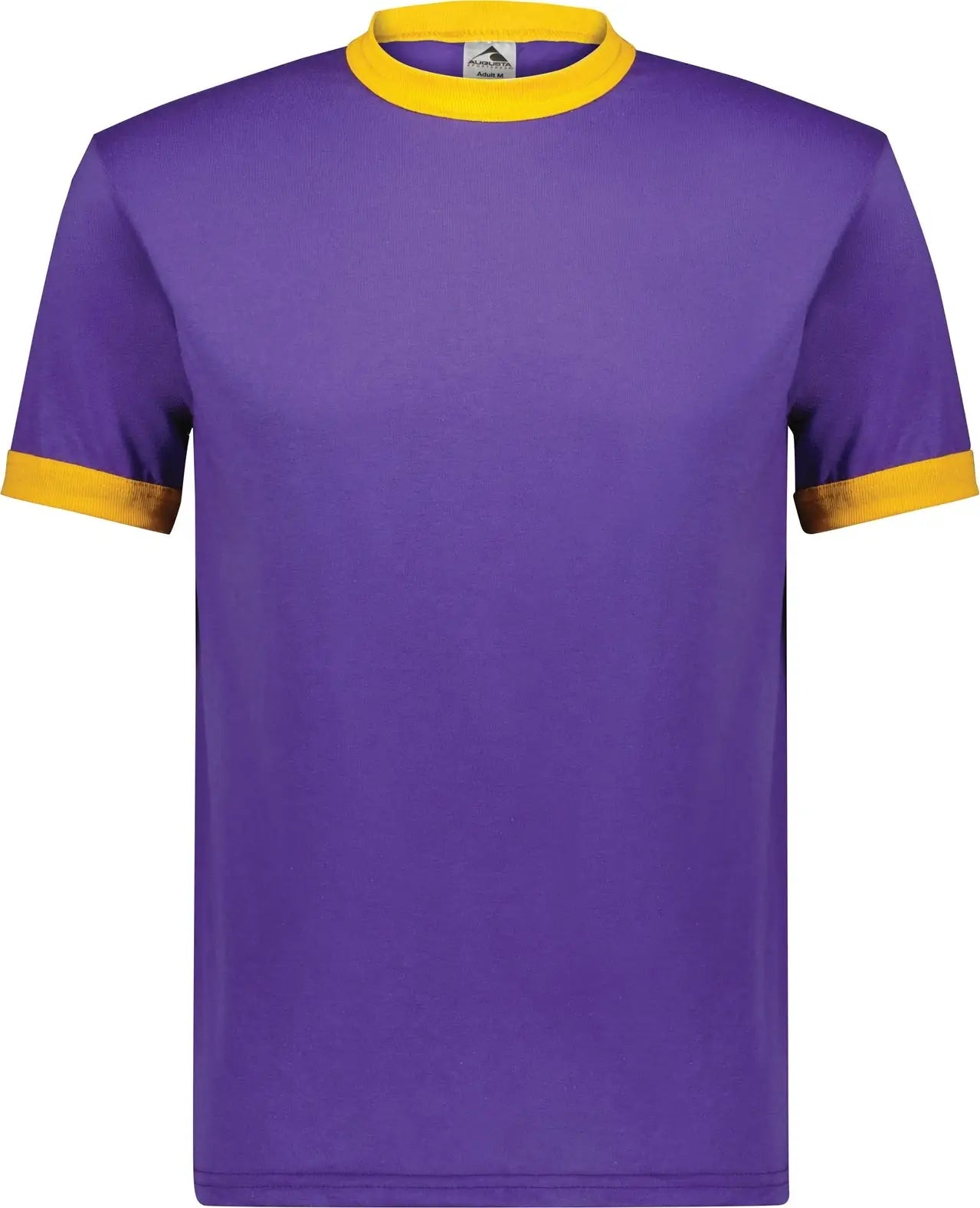 Augusta 710 Adult Ringer T-shirt - Purple Gold - s