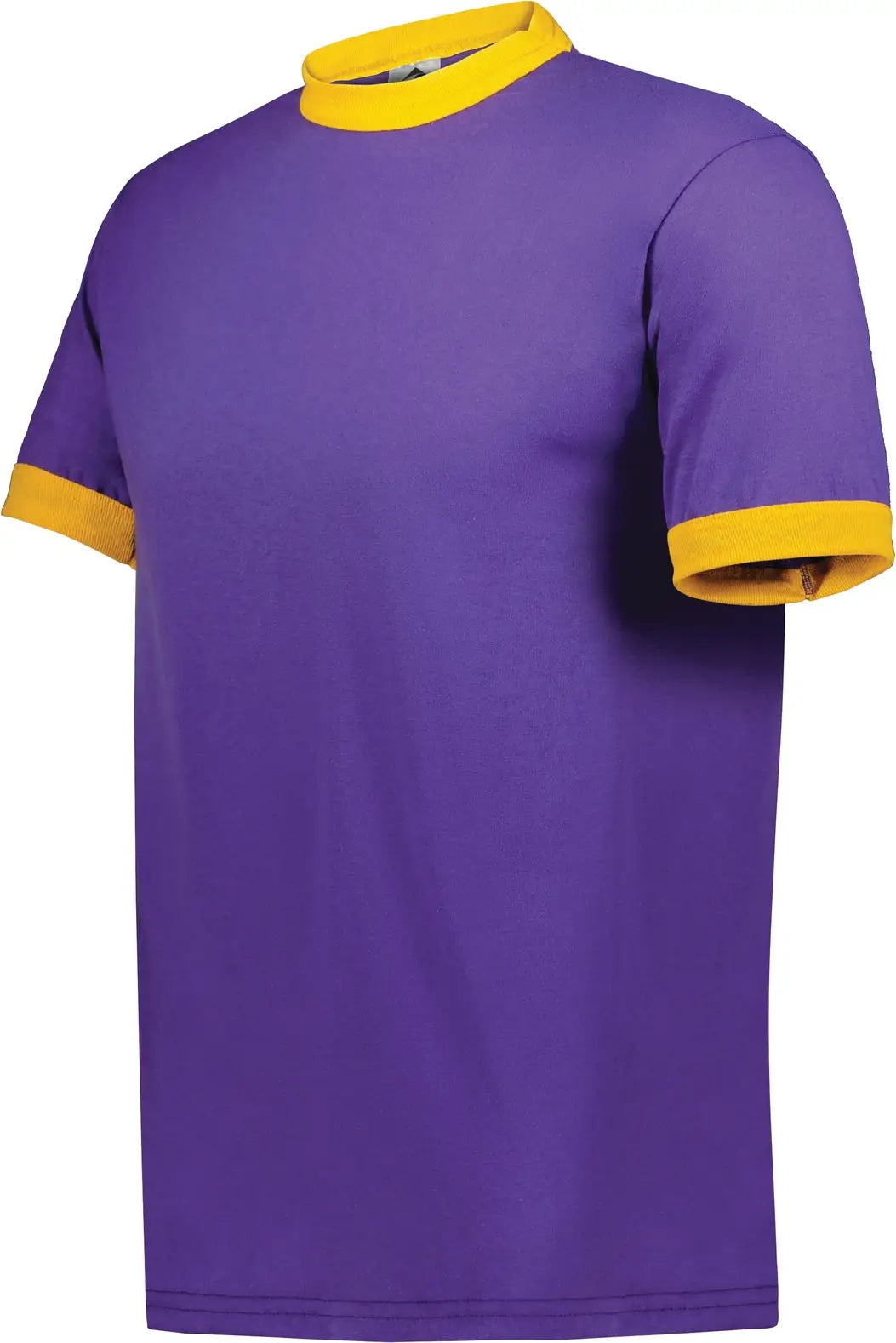 Augusta 710 Adult Ringer T-shirt - Purple Gold - s