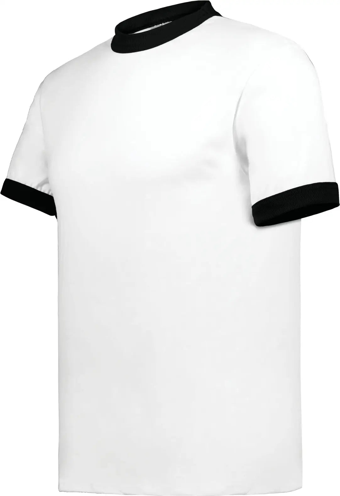 Augusta 710 Adult Ringer T-shirt - White Black - s