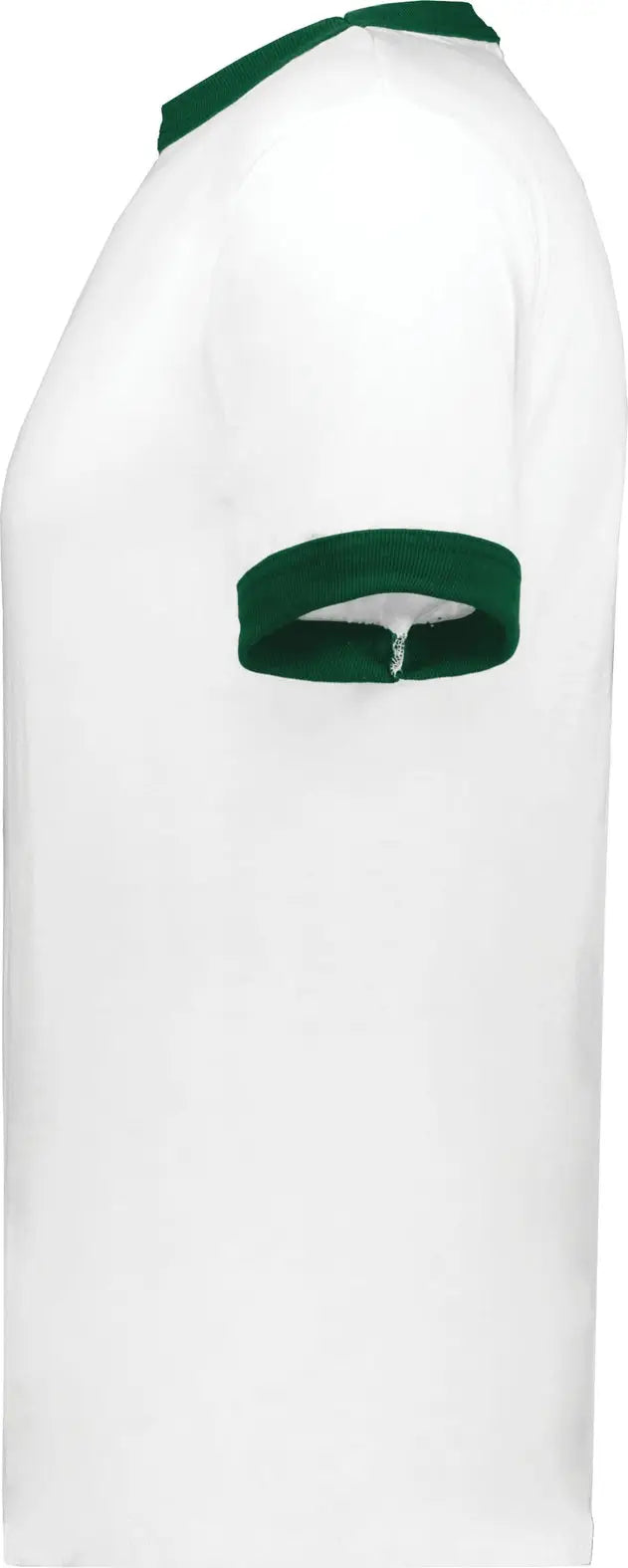 Augusta 710 Adult Ringer T-shirt - White Dark Green